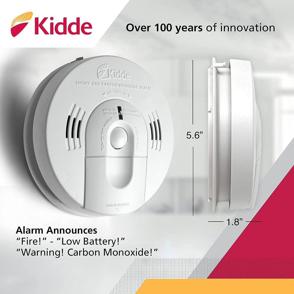 Hardwired Smoke & Carbon Monoxide Detector with Battery Backup, Pack of 2 M38919