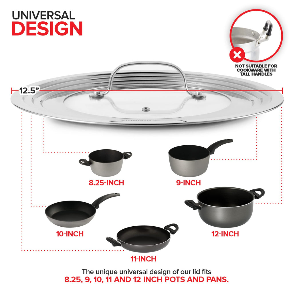 Tempered Glass Universal Lid for Pots & Pans R9688