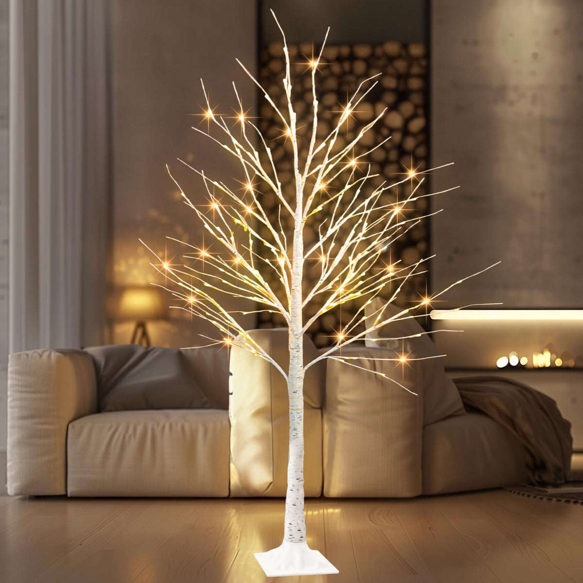 6 FT Pre-lit Artificial Christmas Tree Warm White H815164