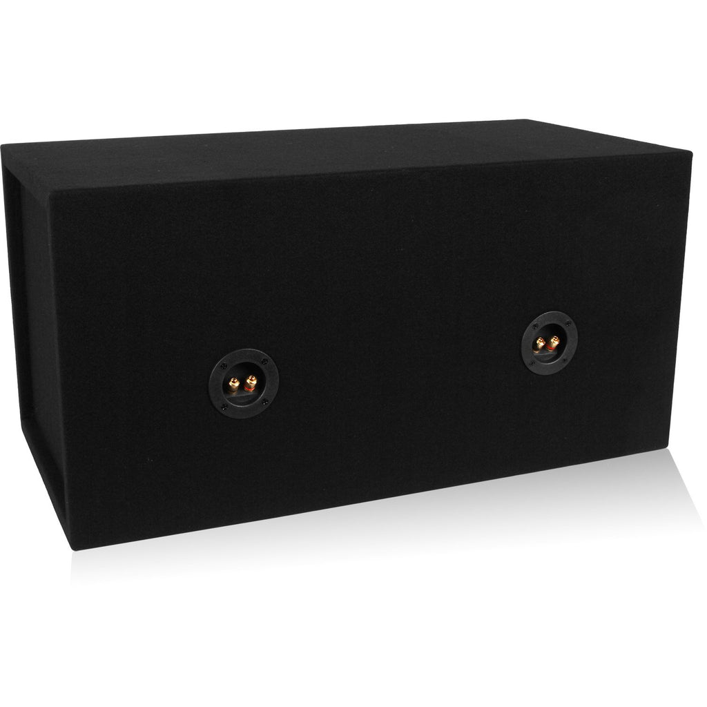 Dual 12-inch Sealed Car Subwoofer Box 3/4-inch MDF P679272