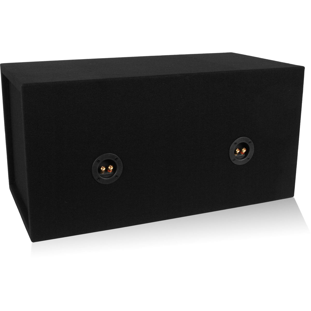 Dual 12-inch Sealed Car Subwoofer Box 3/4-inch MDF P679272