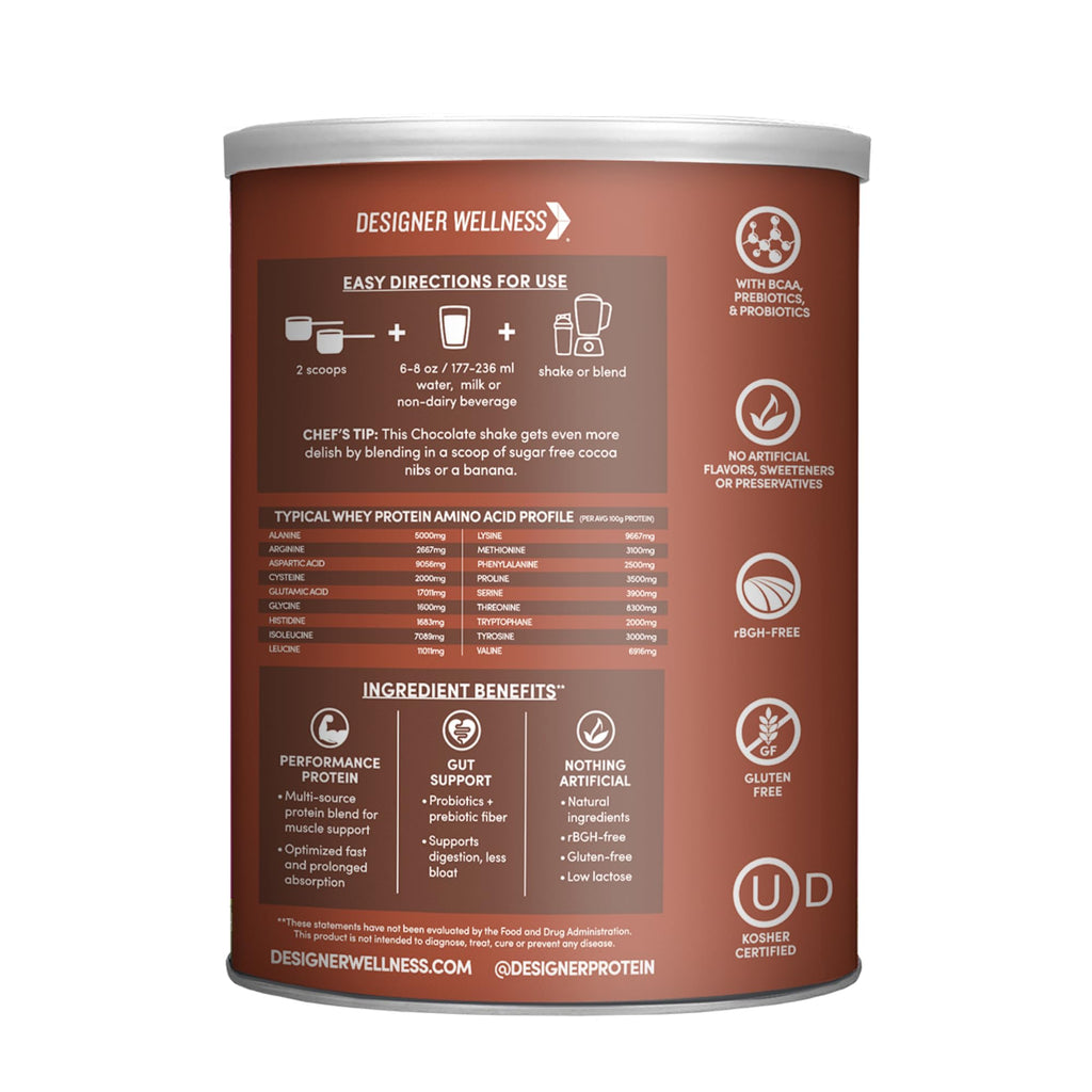 Chocolate Whey Protein Powder 12 oz B48958