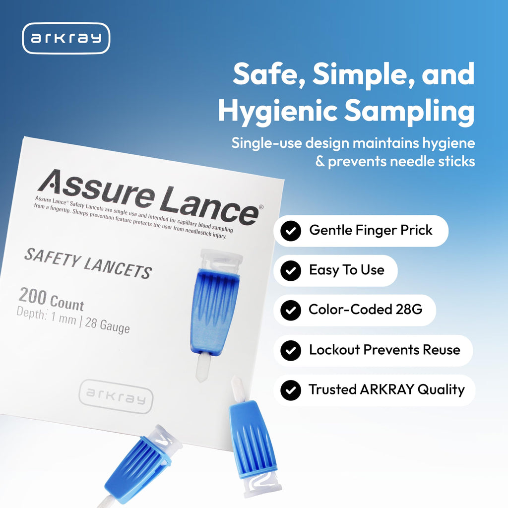 28G 1mm Safety Lancets, 200 Count M43613