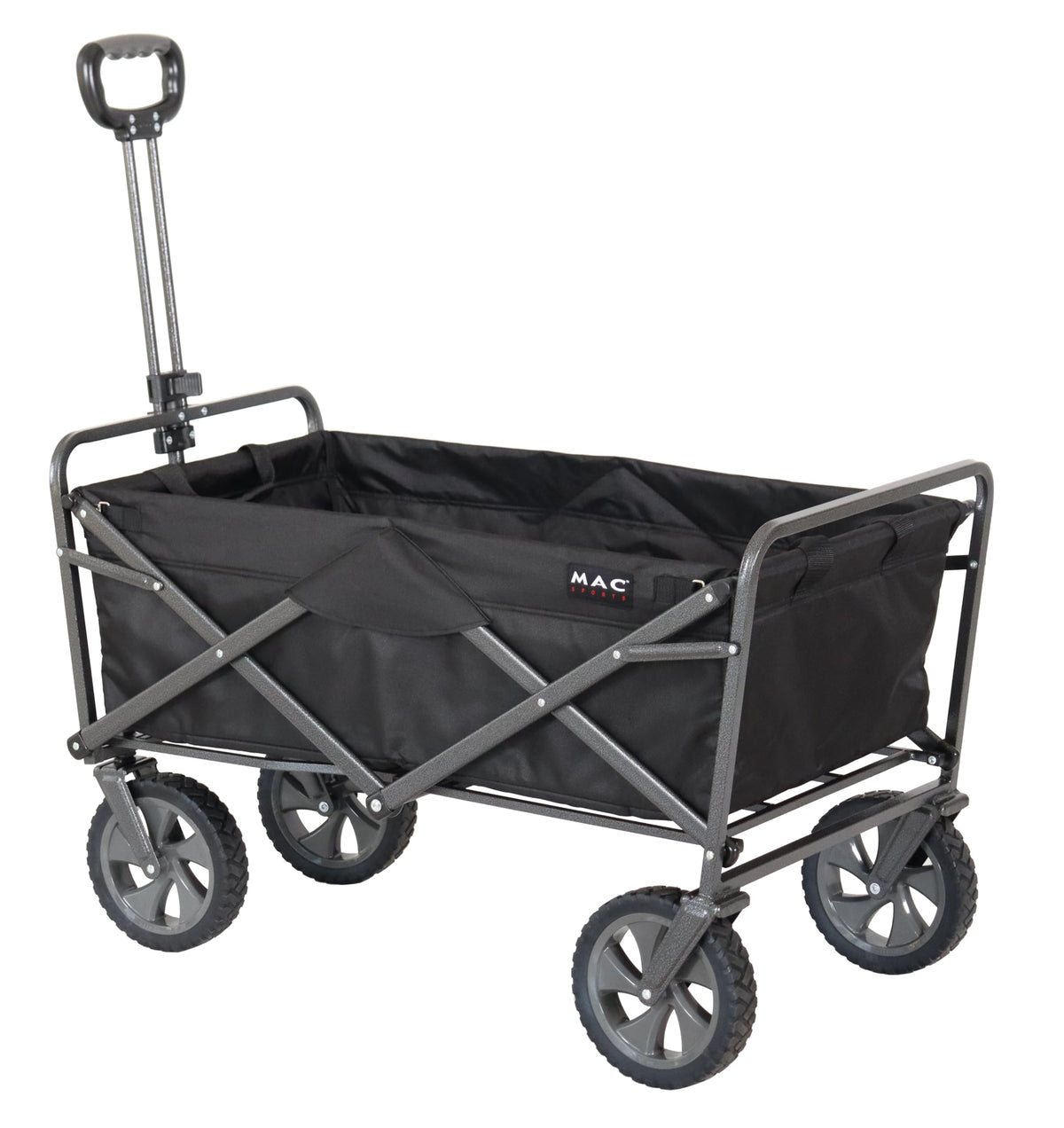 Collapsible Folding Outdoor Utility Wagon, Black X54066