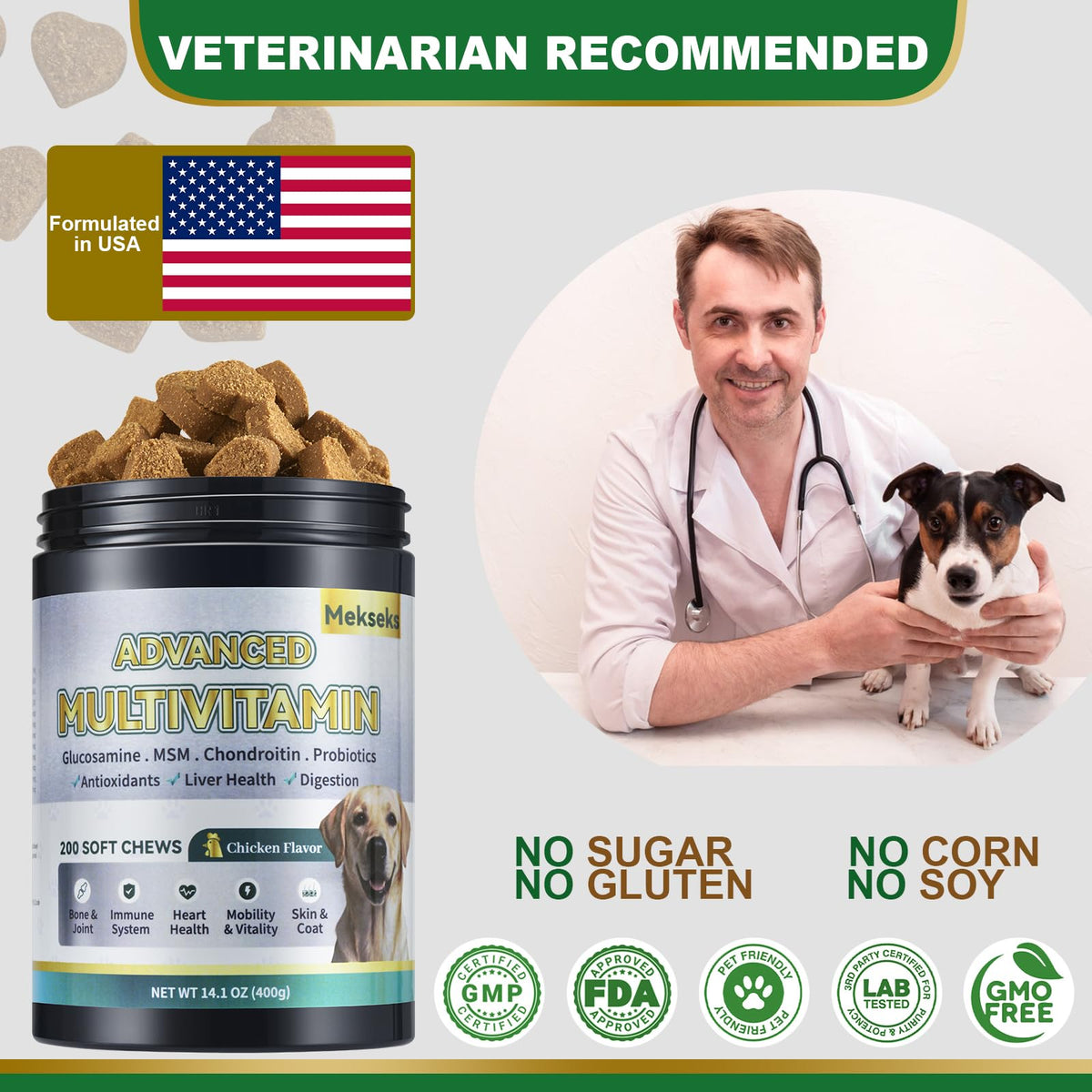 24-in-1 Multivitamin Chews for Dogs S7061