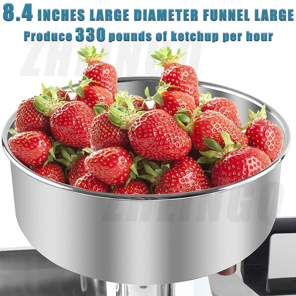 Commercial Electric Tomato Strainer Machine 150KG/H Pure Copper Motor N9211