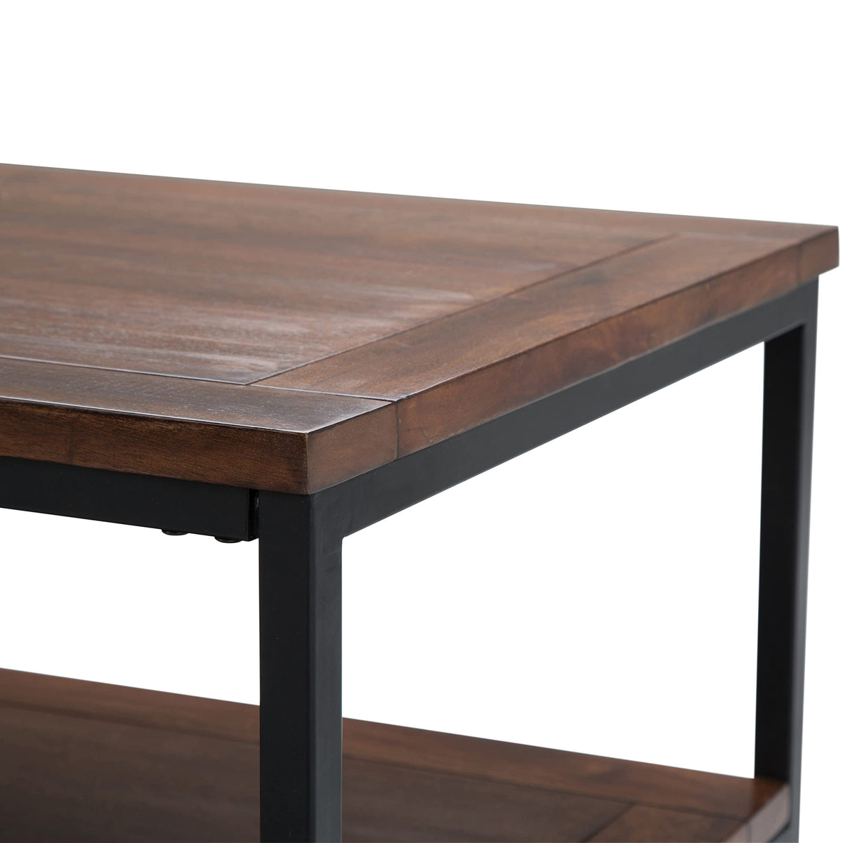 48 inch Dark Cognac Brown Mango Wood Coffee Table H18699