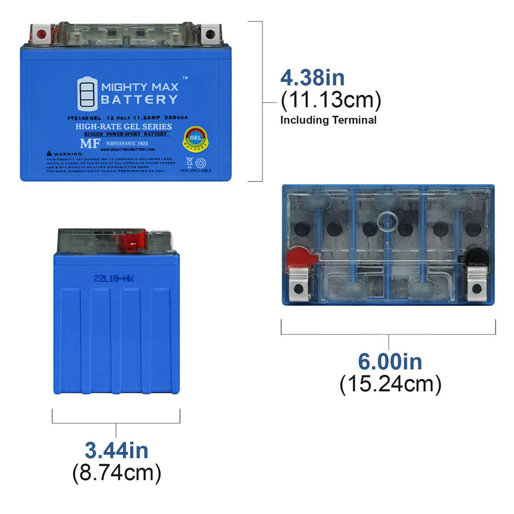 YTZ14S GEL Battery D4467