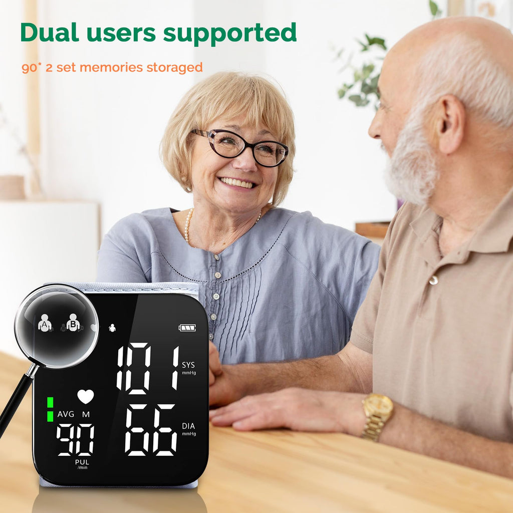 Wrist Blood Pressure Monitor Automatic Talking Digital LED Display P3032