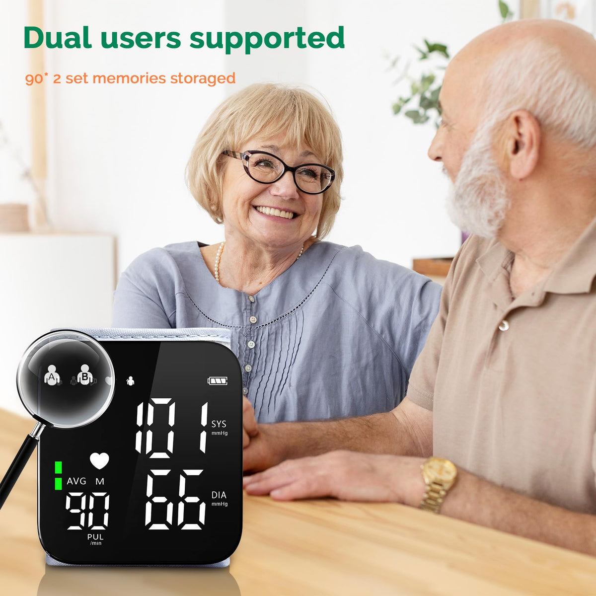 Wrist Blood Pressure Monitor Automatic Talking Digital LED Display P3032