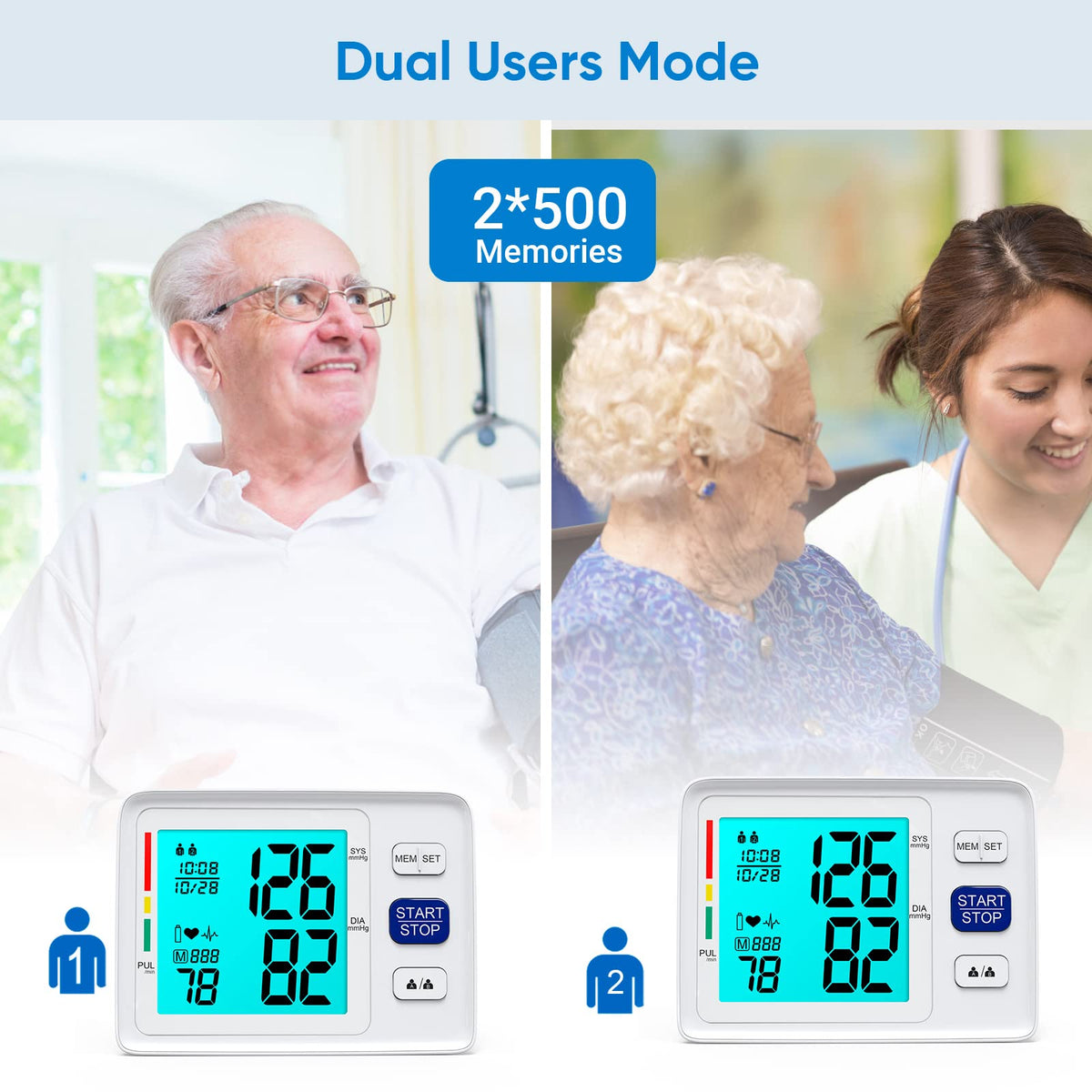 Blood Pressure Monitor with Dual Cuffs L345981