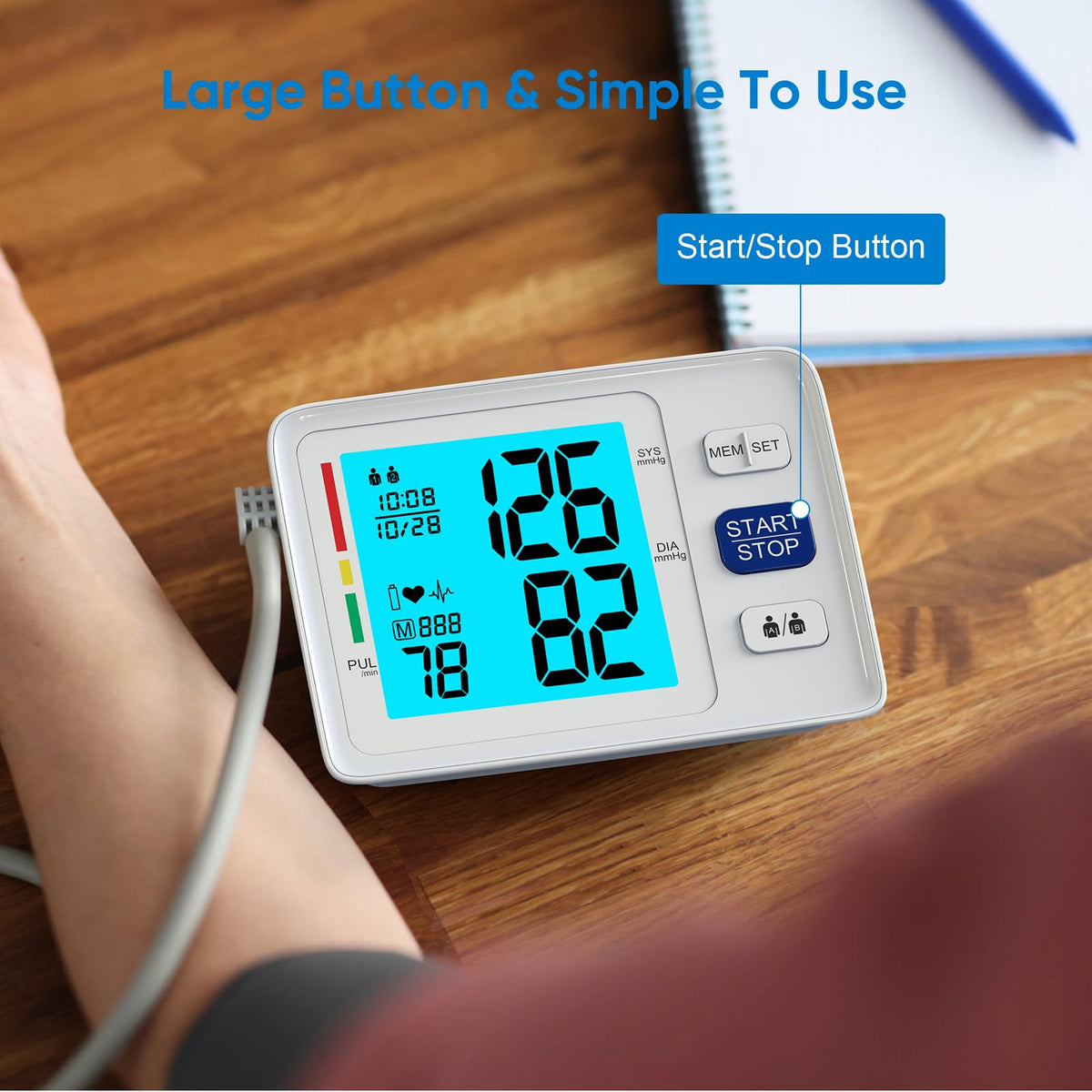 Blood Pressure Monitor with Dual Cuffs L345981