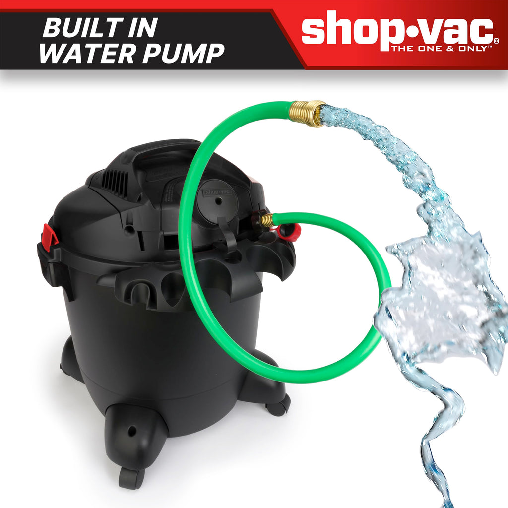 12 Gallon Wet Dry Pump Vacuum with Built-in Water Pump W680239