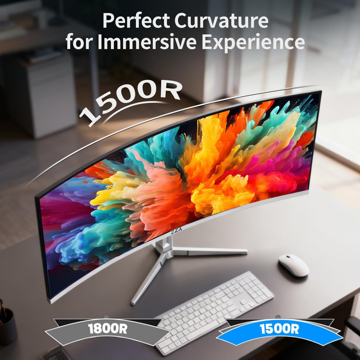 White 34'' Curved Ultrawide Gaming Monitor X949183
