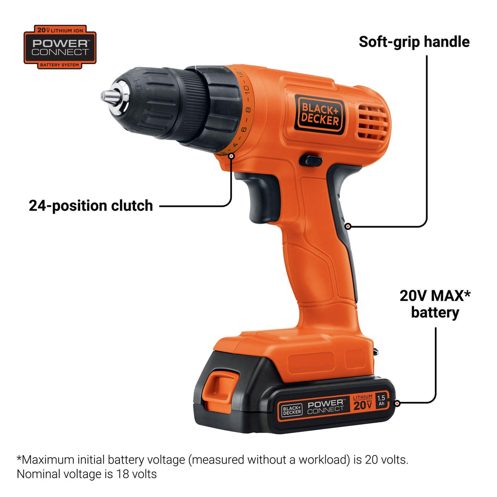 20V MAX Cordless Drill Driver with 30 Piece Bit Set R43113