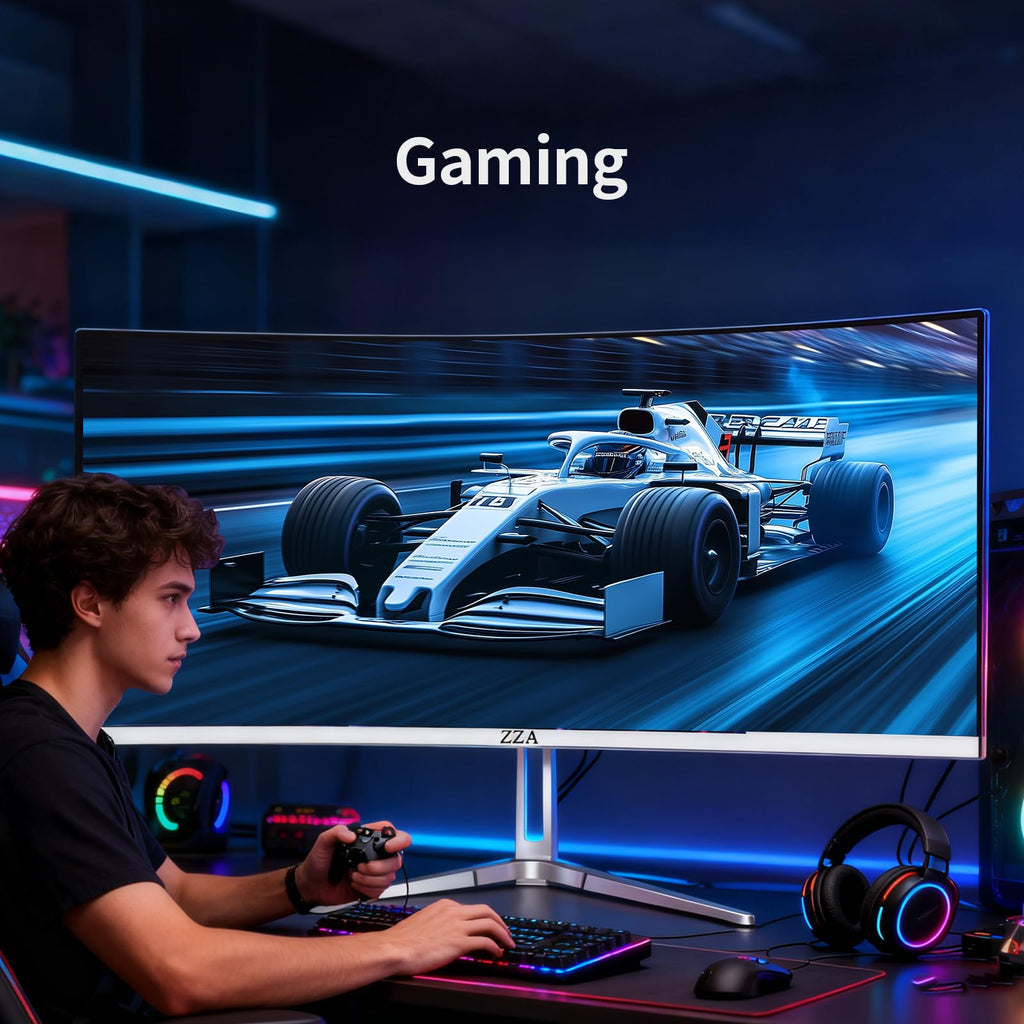 White 34'' Curved Ultrawide Gaming Monitor X949183