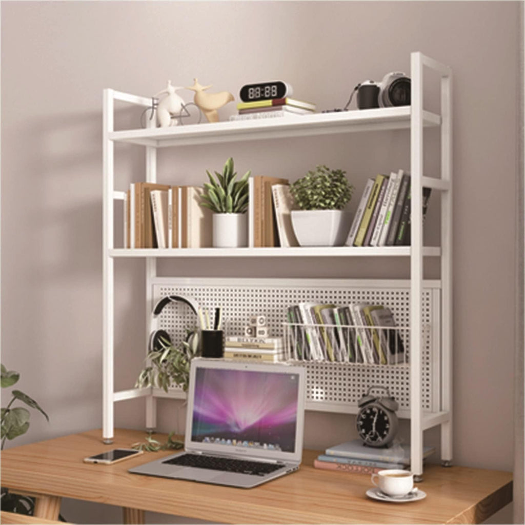 White Metal Desktop Bookshelf H986
