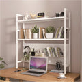 White Metal Desktop Bookshelf H986
