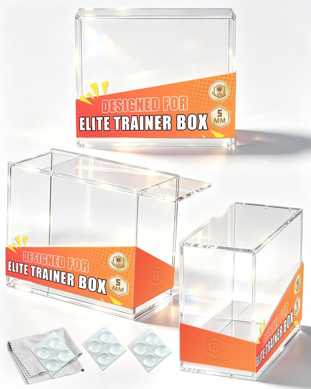 Acrylic ETB Protector Case 3 Pack E25794