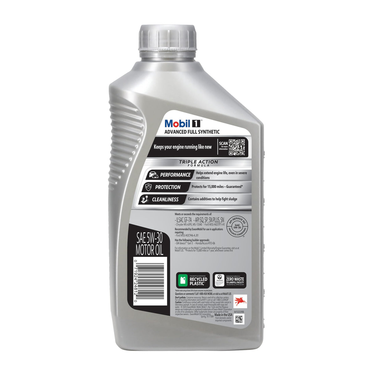 Full Synthetic Motor Oil 5W-30, 6-pack of 1 quarts B3589