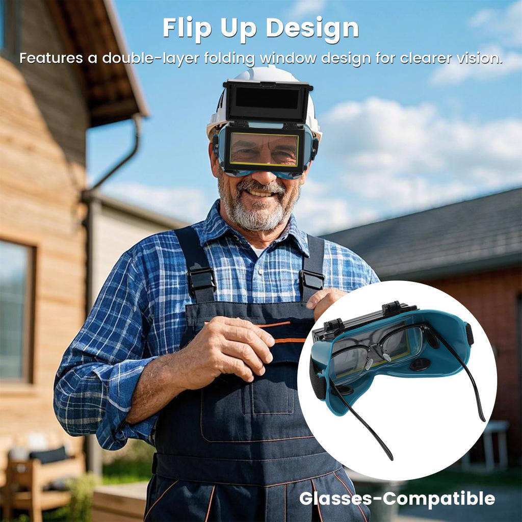 Auto-Darkening Welding Goggles with Flip-Up Lens R46618