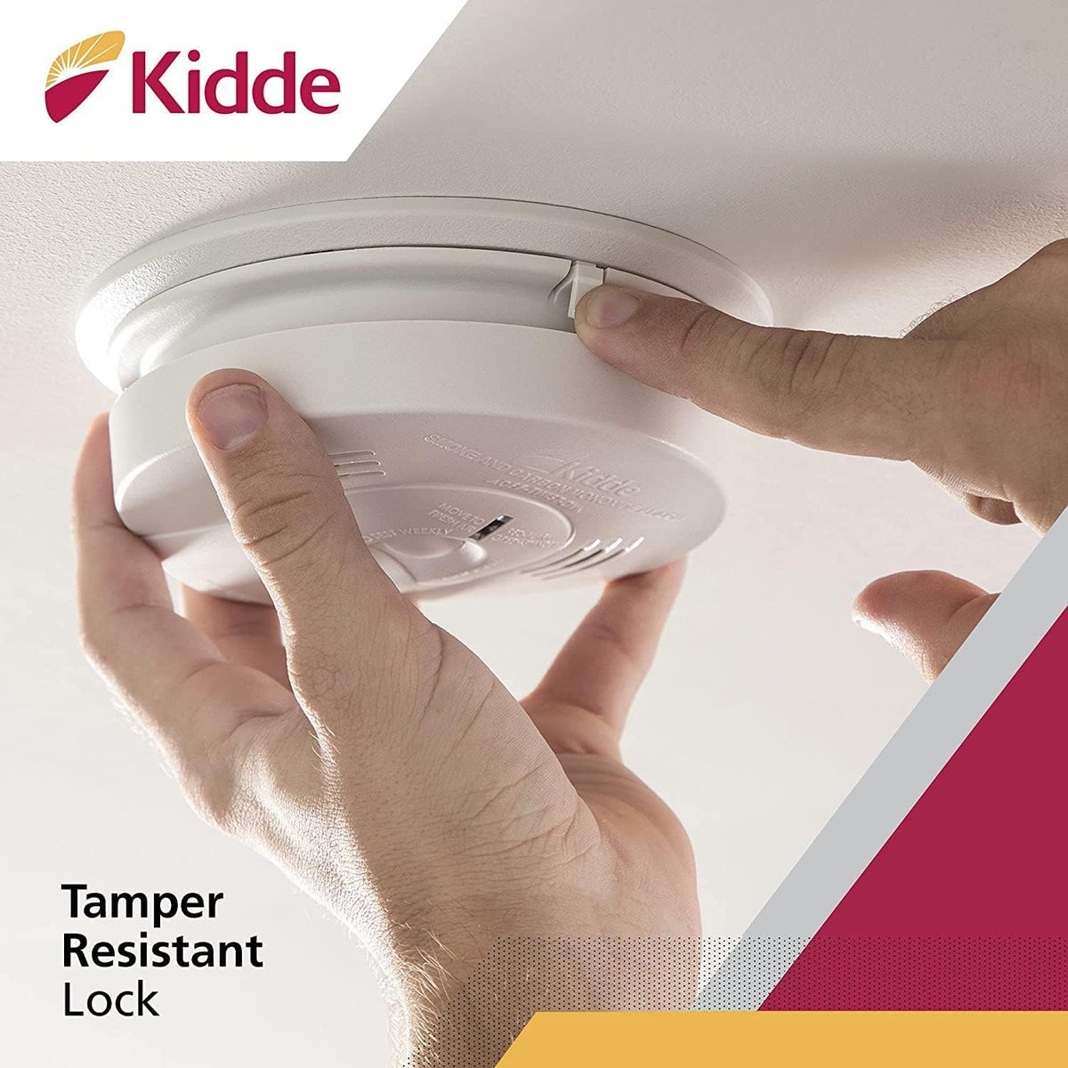 Hardwired Smoke & Carbon Monoxide Detector with Battery Backup, Pack of 2 M38919