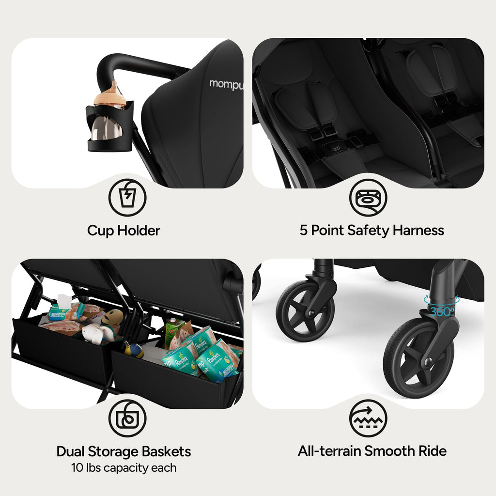 Lightweight Double Stroller H756474
