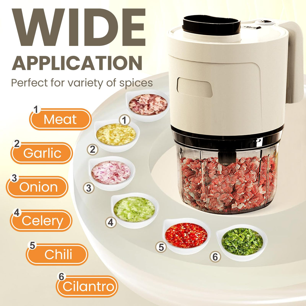 4-in-1 Waterproof Cordless Electric Vegetable Slicer Set X56108