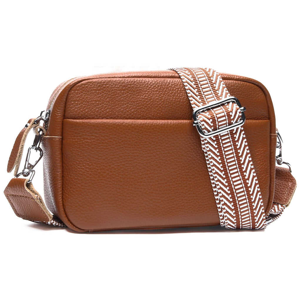 Small Leather Crossbody Bag O4545
