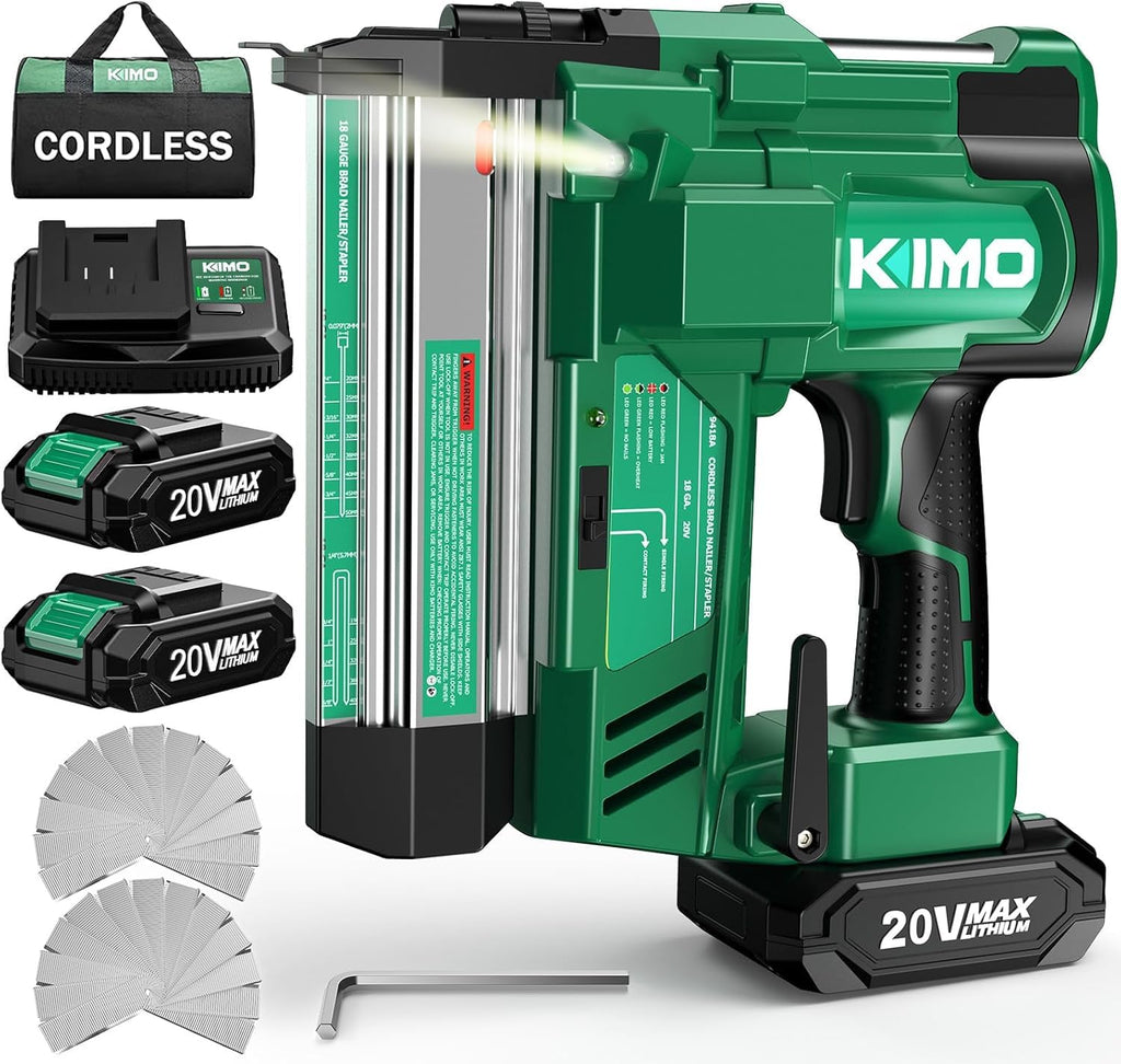 18 Gauge Cordless Brad Nailer and Stapler with Battery O615526