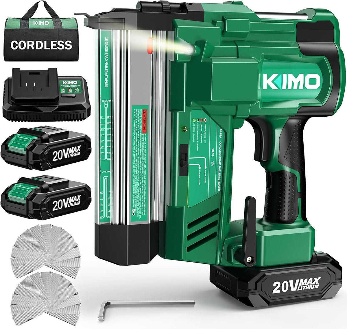18 Gauge Cordless Brad Nailer and Stapler with Battery O615526