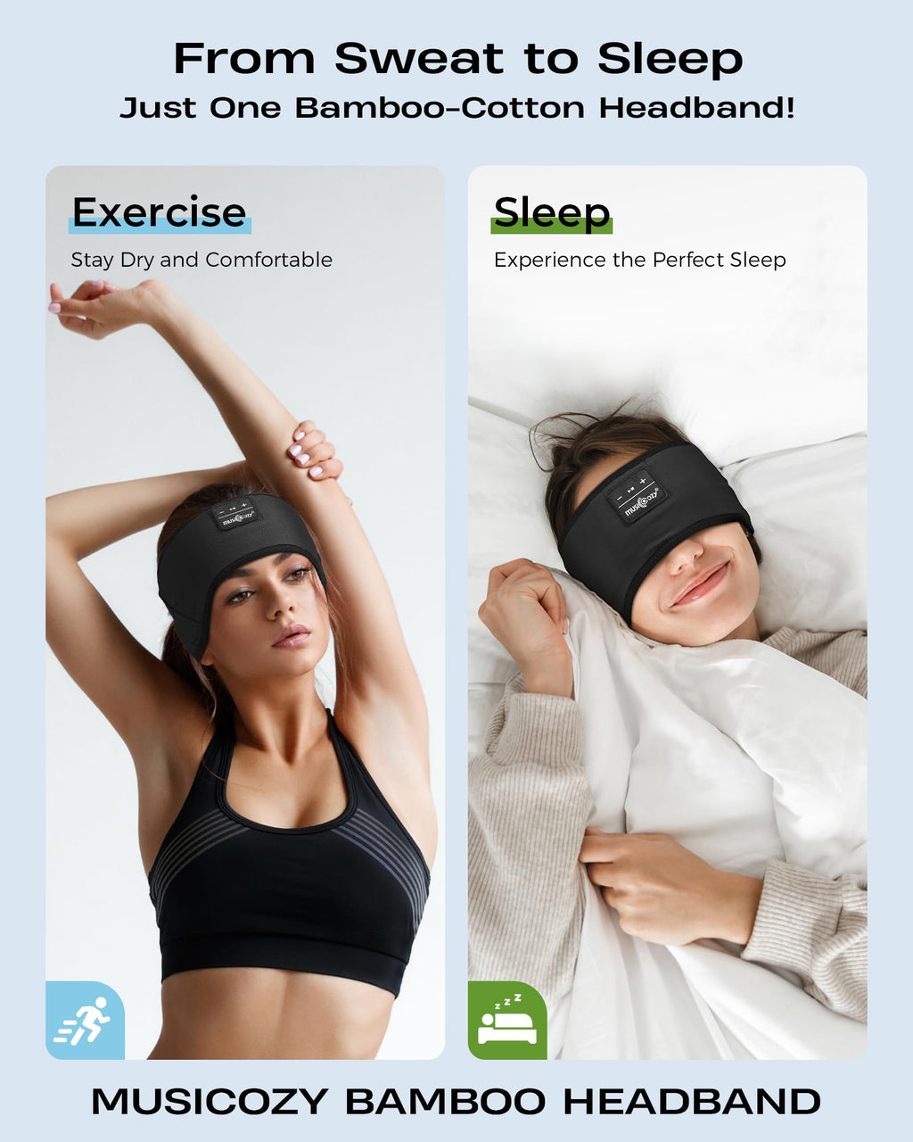 Soft Bluetooth Sleep Headband Headphones Q668082