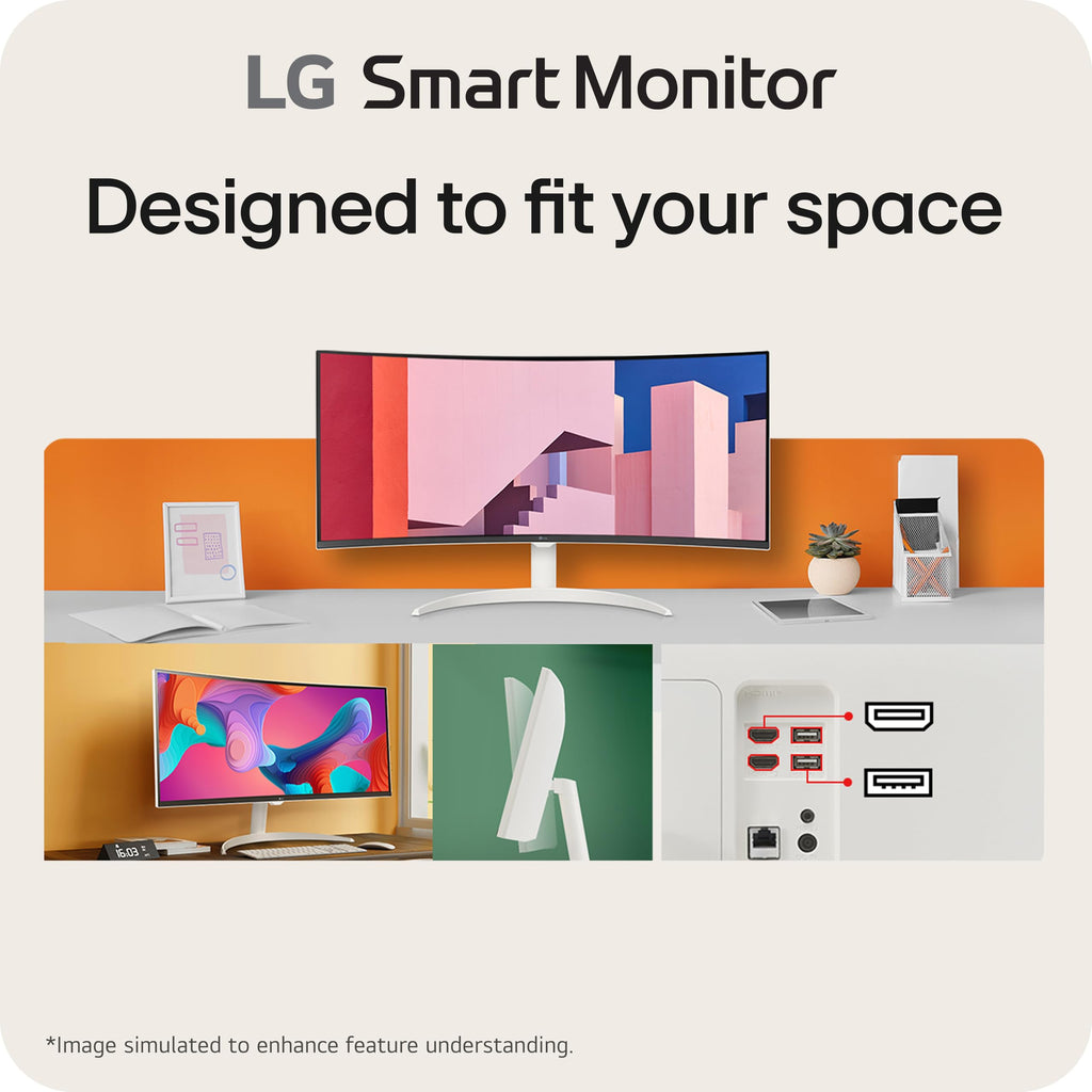 34-inch QHD Curved UltraWide Smart Monitor with Built-in Speaker U53875