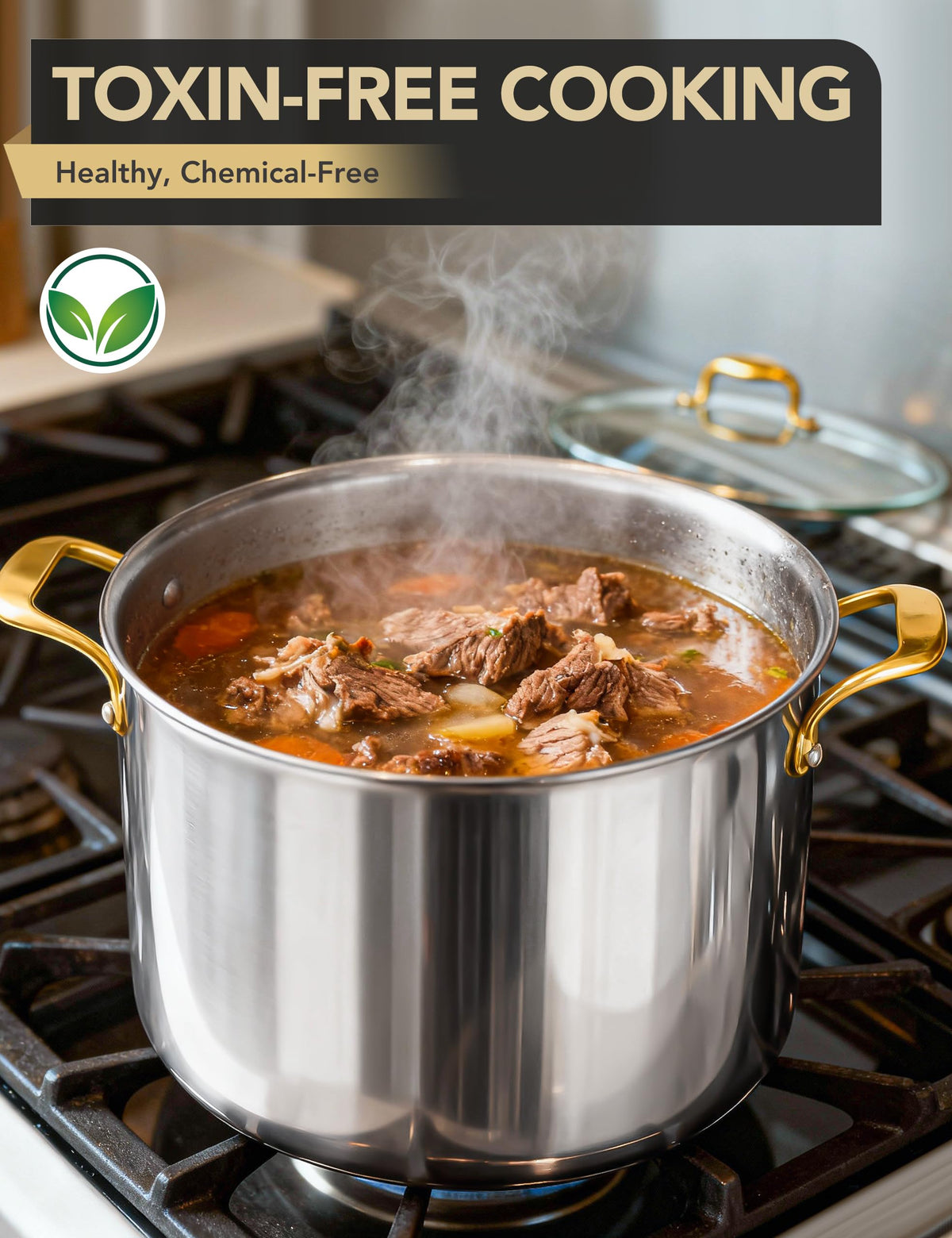 20 Quart Stainless Steel Stock Pot with Lid A82302