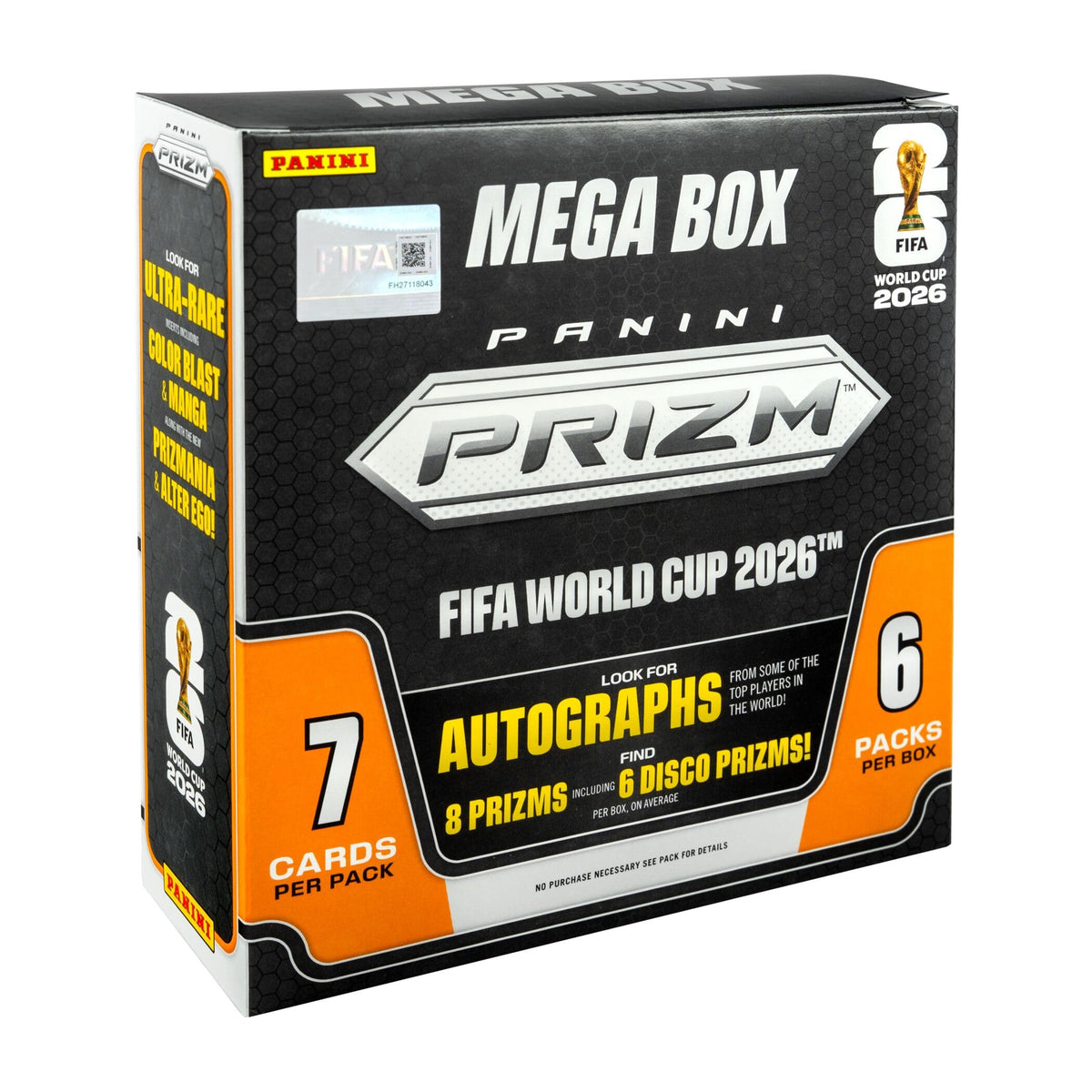 2026 Panini Prizm FIFA World Cup Trading Cards Mega Box B995558