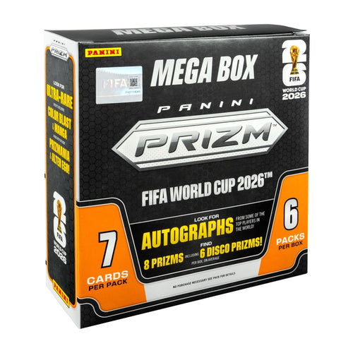 2026 Panini Prizm FIFA World Cup Trading Cards Mega Box B995558