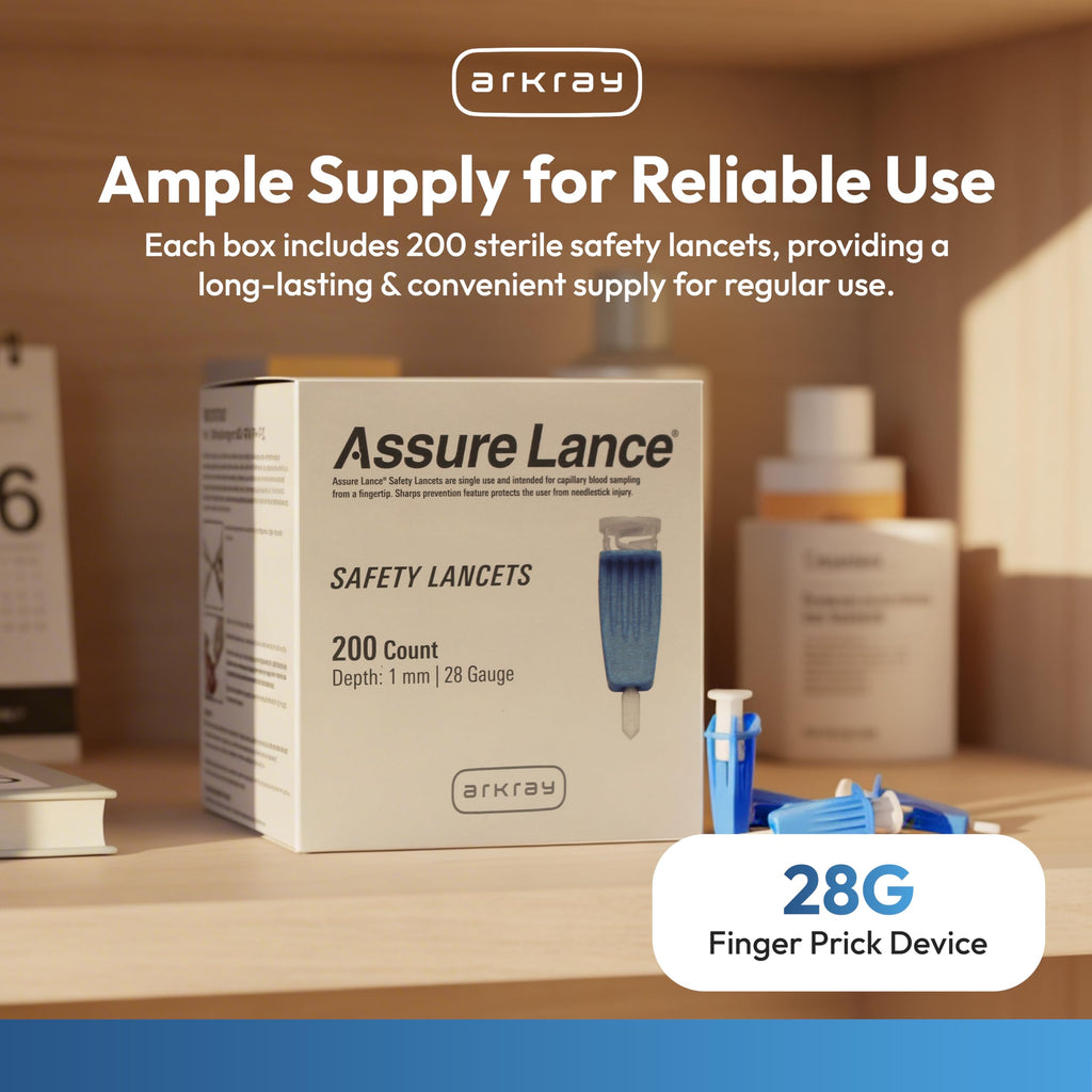 28G 1mm Safety Lancets, 200 Count M43613