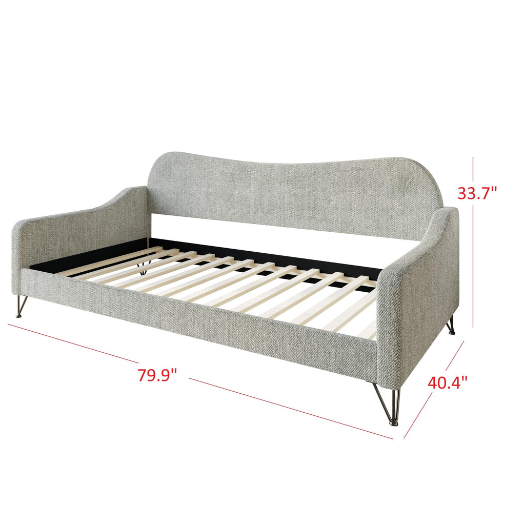 Twin Linen Upholstered Daybed F4251