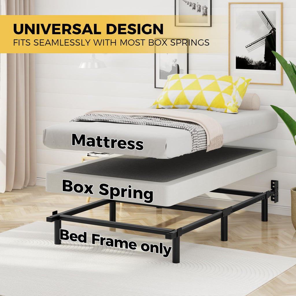 7 Inch Heavy Duty Metal Twin Bed Frame M506
