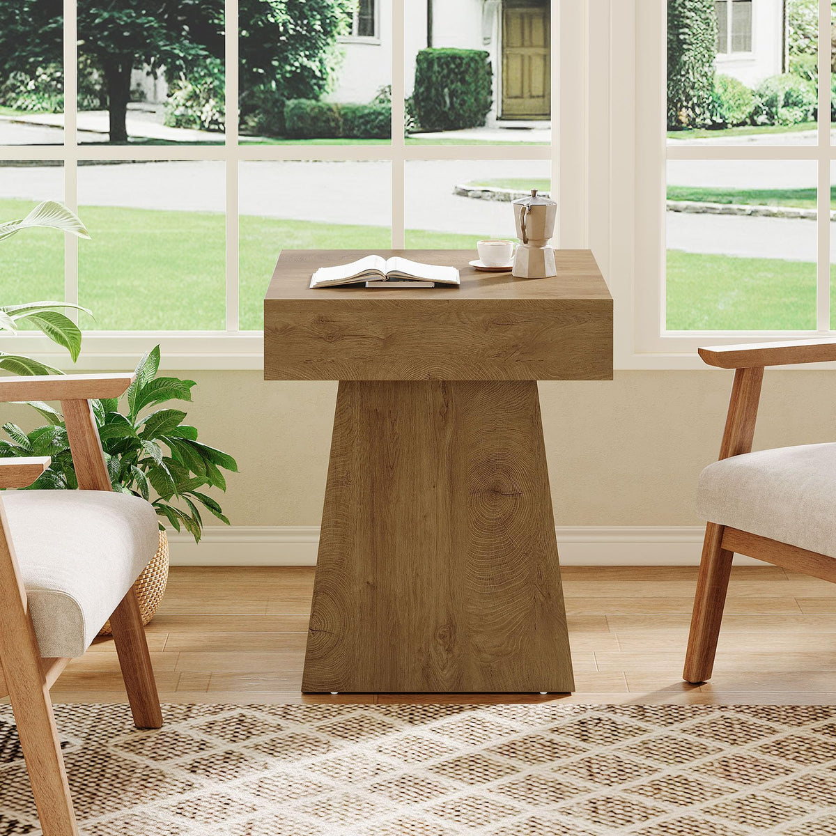 Small End Table Set of 2 Light Brown A98769