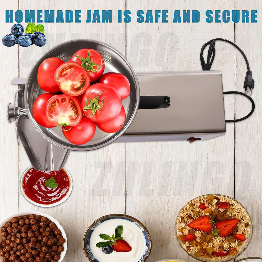 Commercial Electric Tomato Strainer Machine 150KG/H Pure Copper Motor N9211