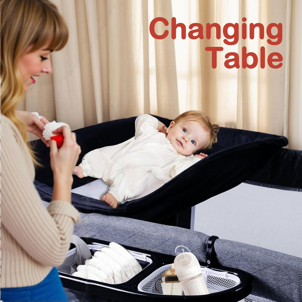 4 in 1 Portable Playard Baby Bassinet X12758
