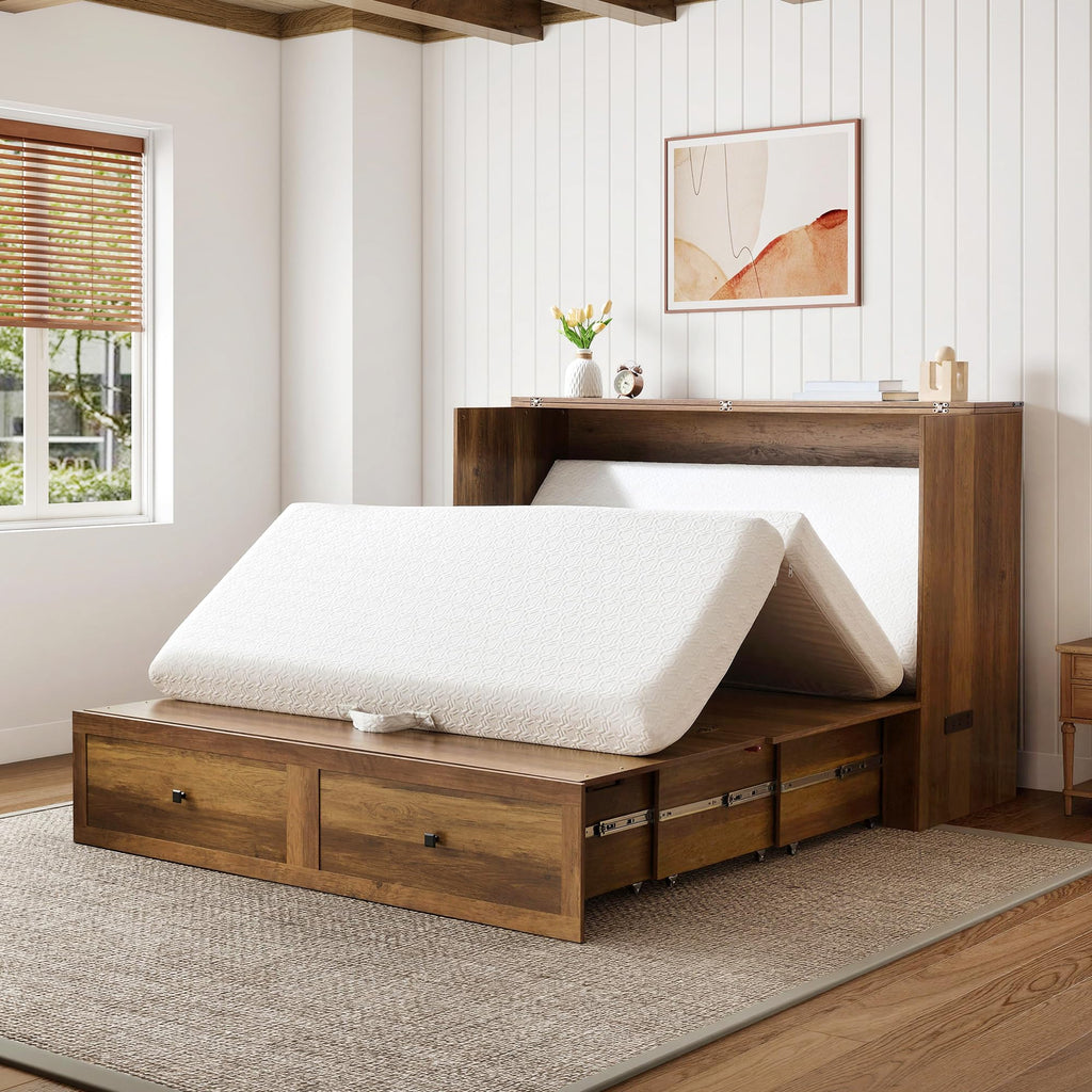 Queen Foldable Memory Foam Mattress with Cooling Gel N57202