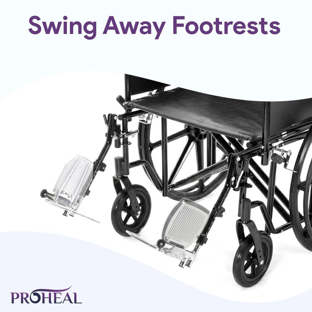 Heavy Duty Bariatric Wheelchair 500lb 24” Seat Width Z9710