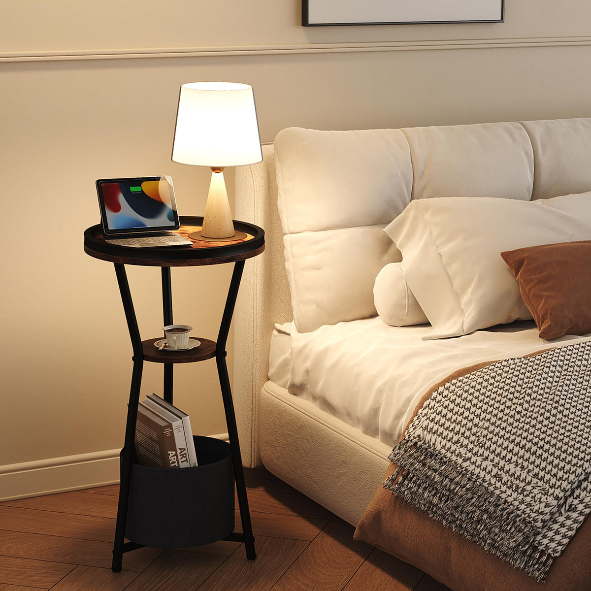 Round 3-Tier Side Table D4026