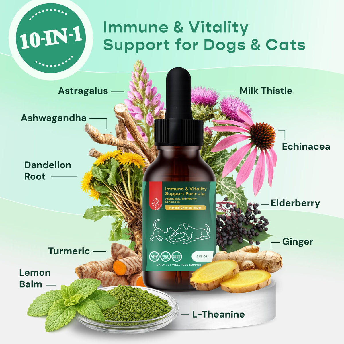 Liquid Immune Support for Dogs & Cats 2 fl oz X306