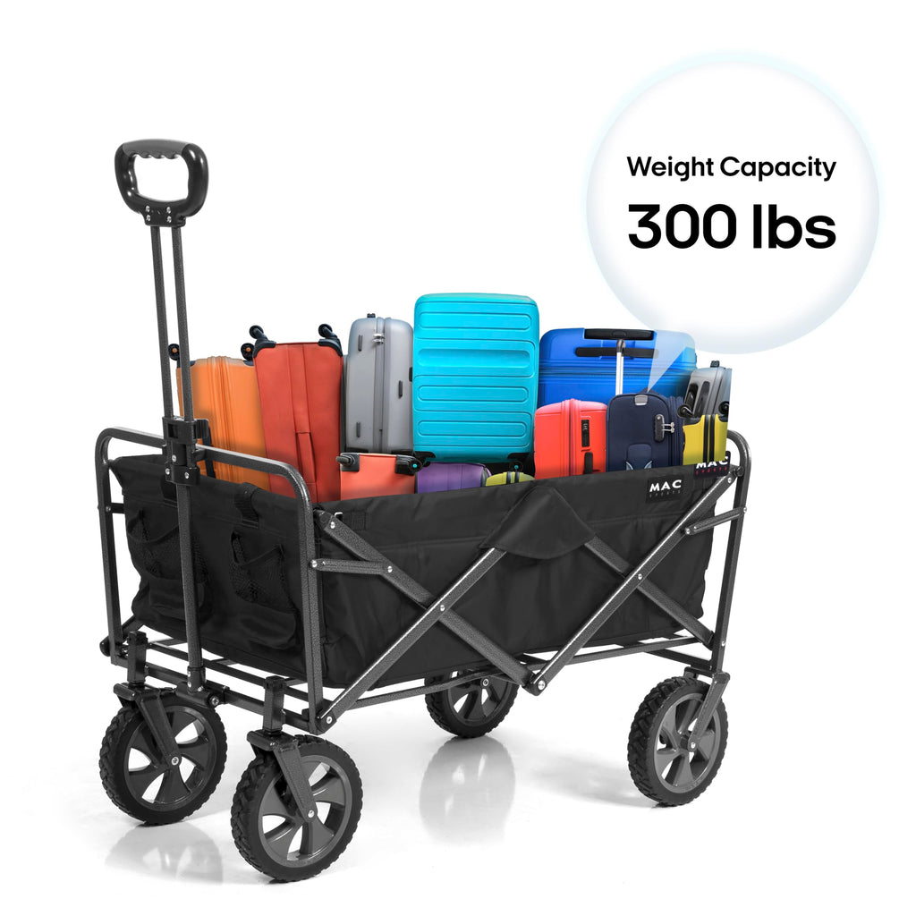 Collapsible Folding Outdoor Utility Wagon, Black X54066