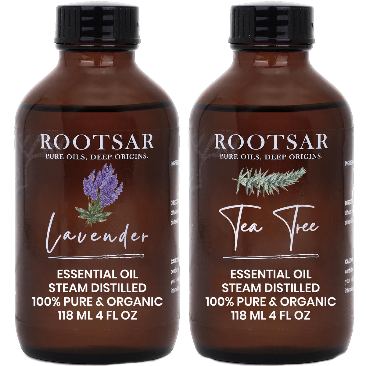 Lavender and Tea Tree Essential Oils Pack of 2 F7360