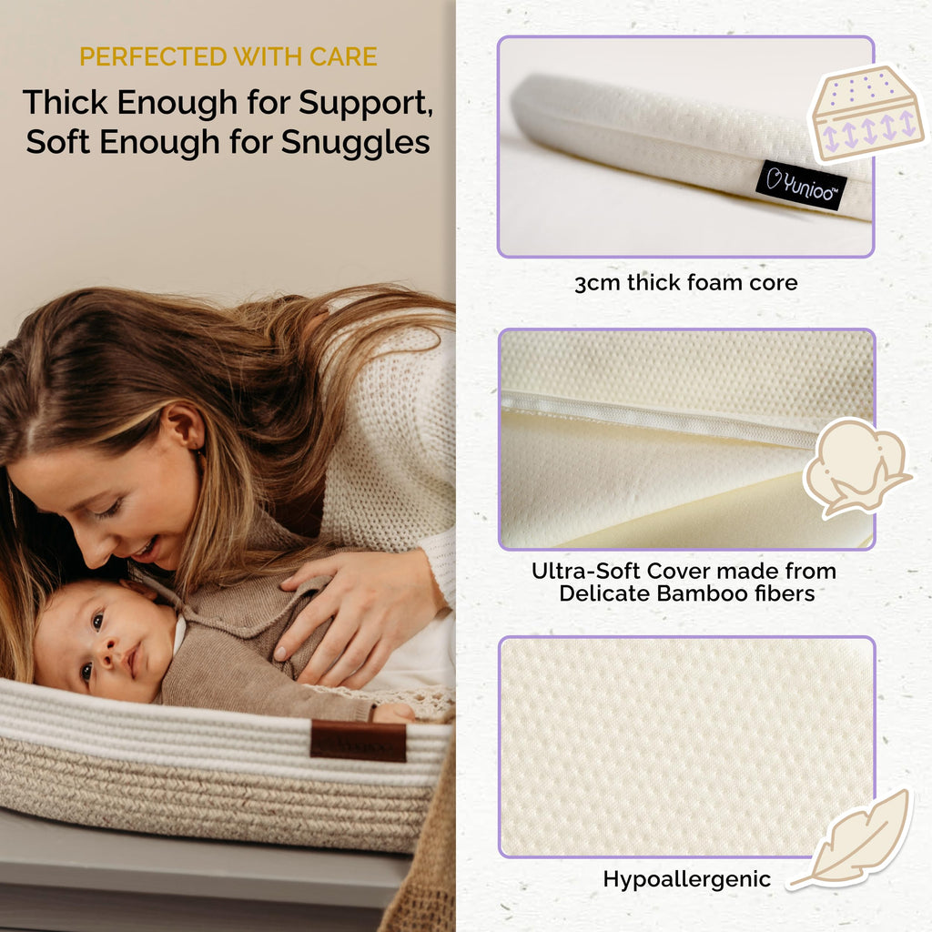 Foldable Baby Changing Pad 29” x 15” Waterproof Ultra Soft H606414