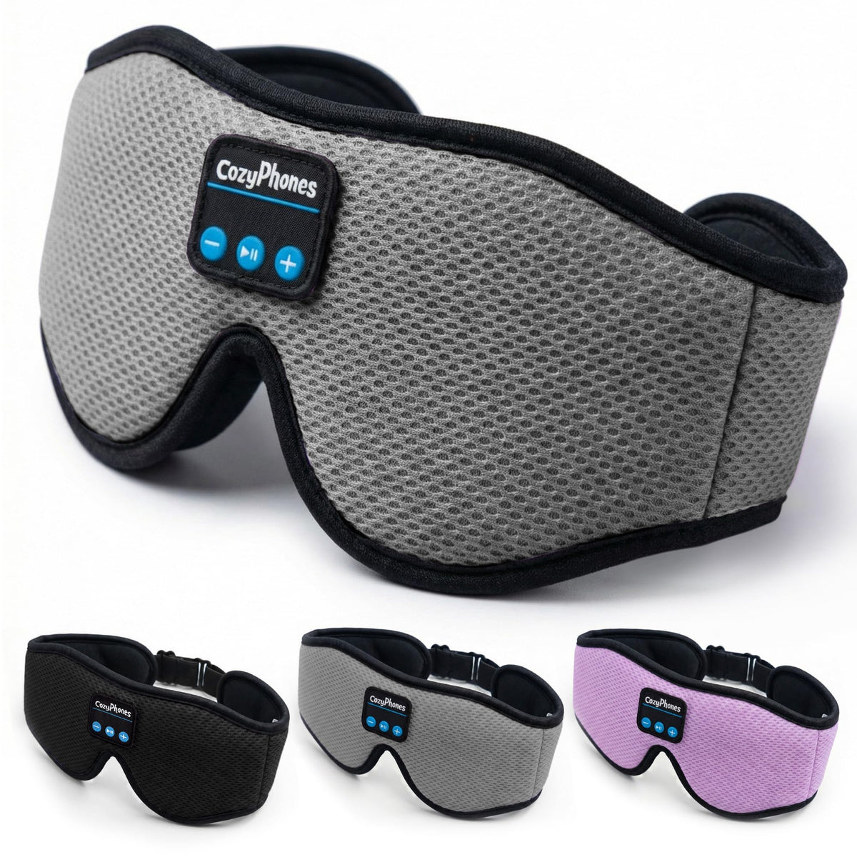 Bluetooth Sleep Mask Headphones Grey E96144